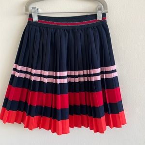 Jacadi pleated multi colored skirt